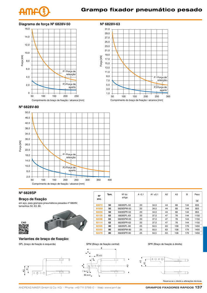 Catálogo AMF BRAÇOS RÁPIDOS MANUAL E PNEUMÁTICO NR.: 20388 - Seite 137