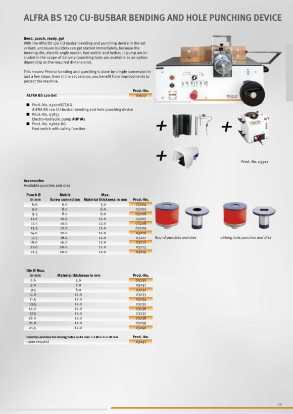 ALFRA Matriz de flexão para R = 10 03202