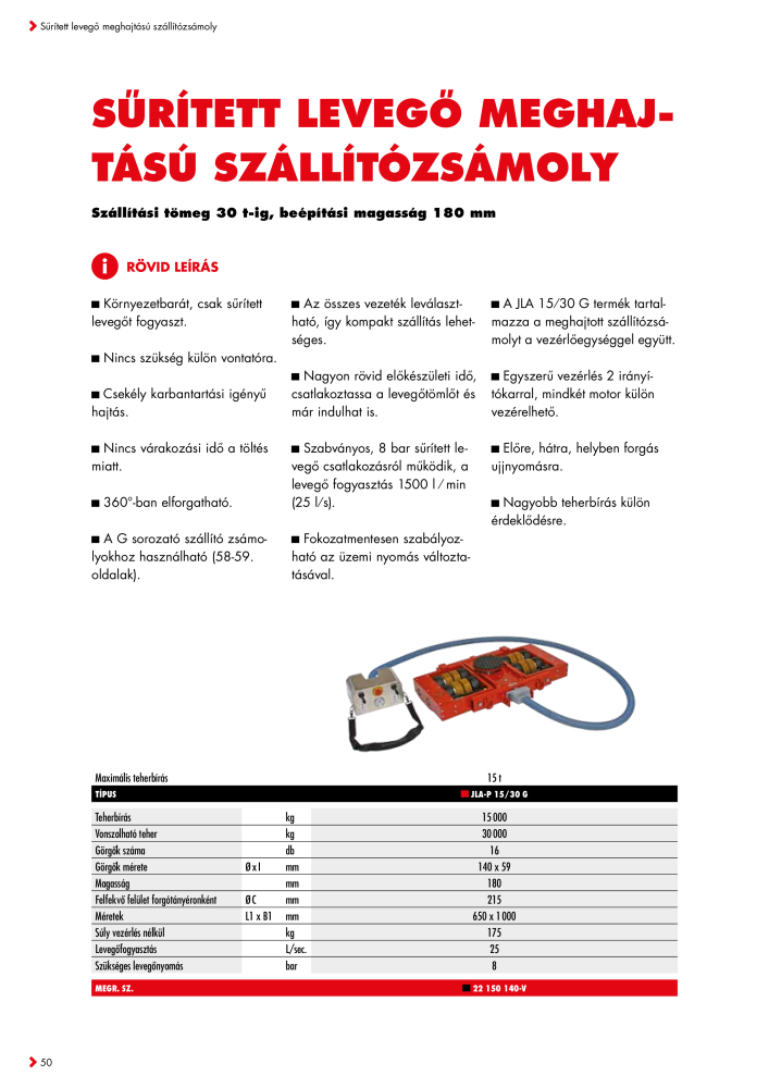 JUNG Fő katalógus Emelő- és szállítóeszközök NO.: 20397 - Page 50