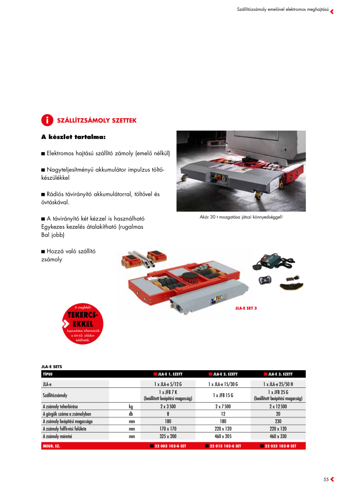JUNG Fő katalógus Emelő- és szállítóeszközök NO.: 20397 - Page 55