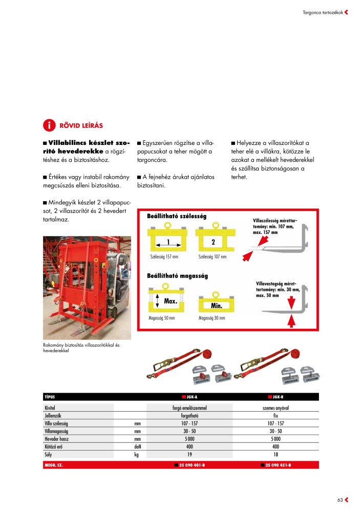 JUNG Fő katalógus Emelő- és szállítóeszközök n.: 20397 - Pagina 63