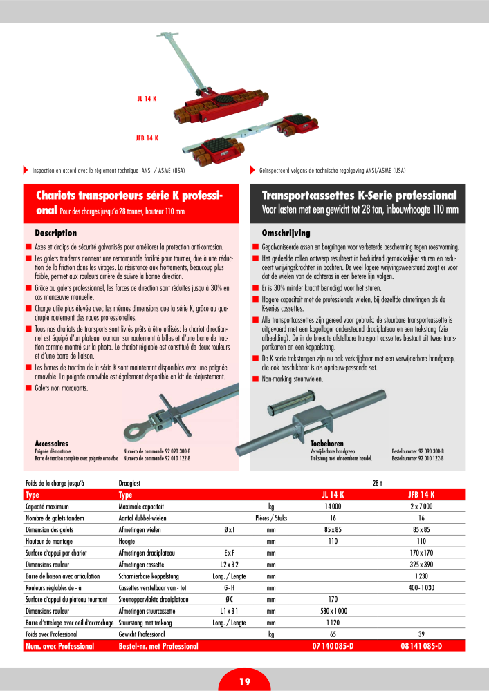 JUNG Hoofdcatalogus Hef- en transportmiddelen NR.: 20399 - Seite 21