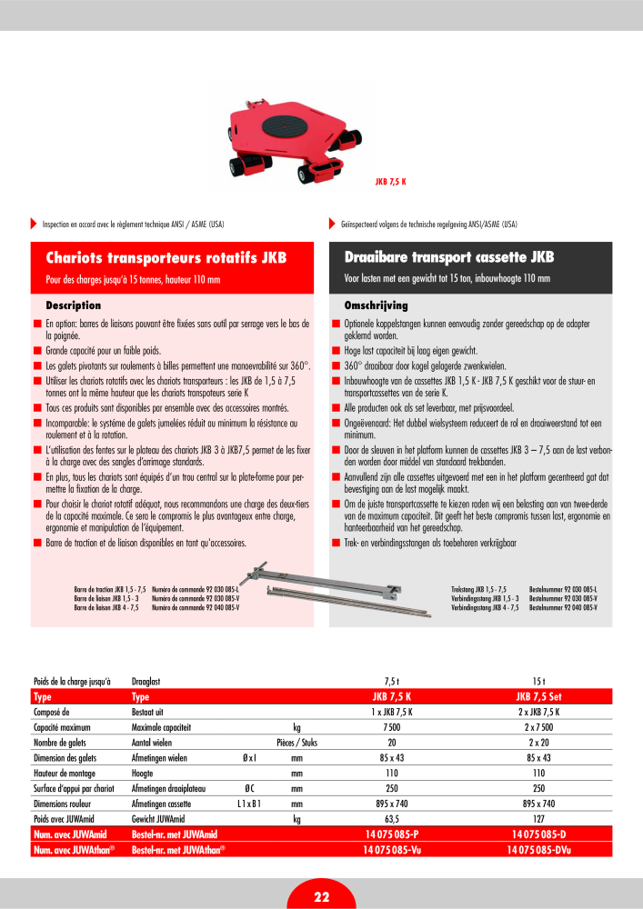 JUNG Hoofdcatalogus Hef- en transportmiddelen NO.: 20399 - Page 24