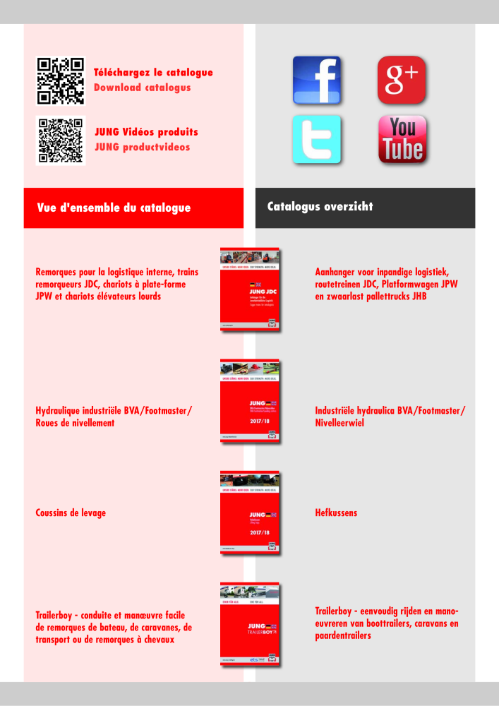 JUNG Hoofdcatalogus Hef- en transportmiddelen Nb. : 20399 - Page 4