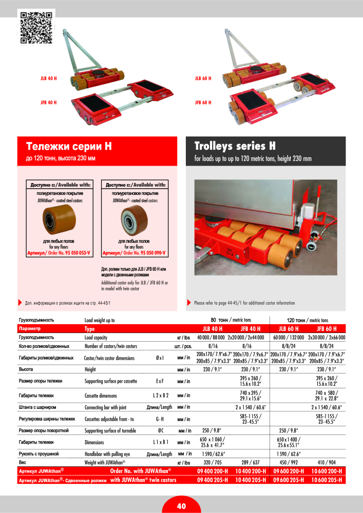 JUNG Основной каталог Оборудование для подъема и перевозки n.: 20402 - Pagina 42