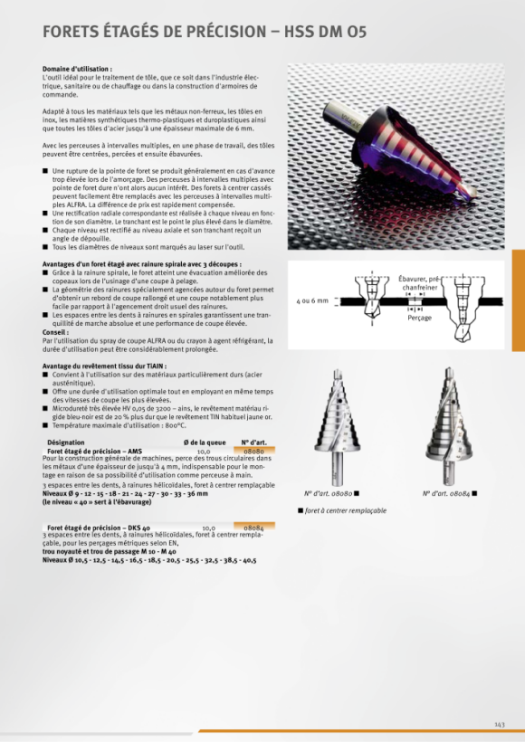 ALFRA HSS-Bi Jeu de scies cloches électriques 0503008