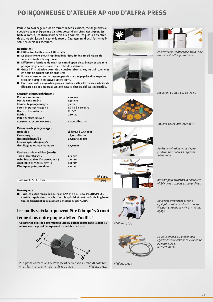 Alfra Catalogue principal NO.: 20403 - Page 73