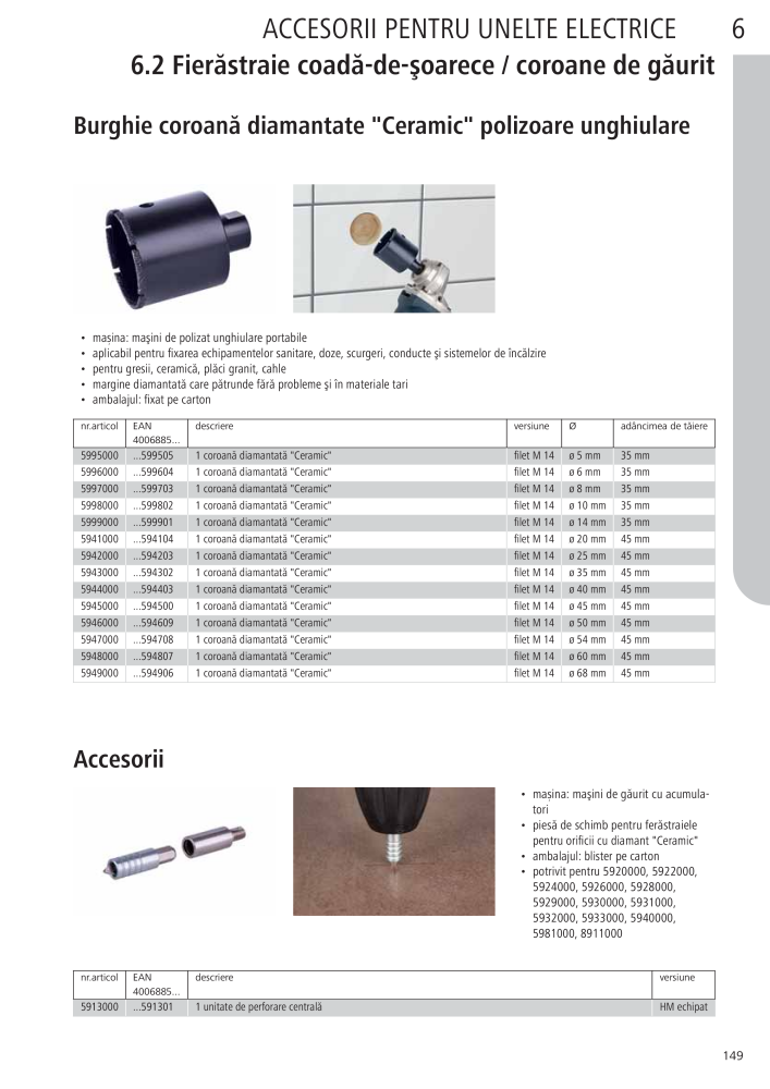 Instrumentele principale ale catalogului Wolfcraft Nº: 20423 - Página 149