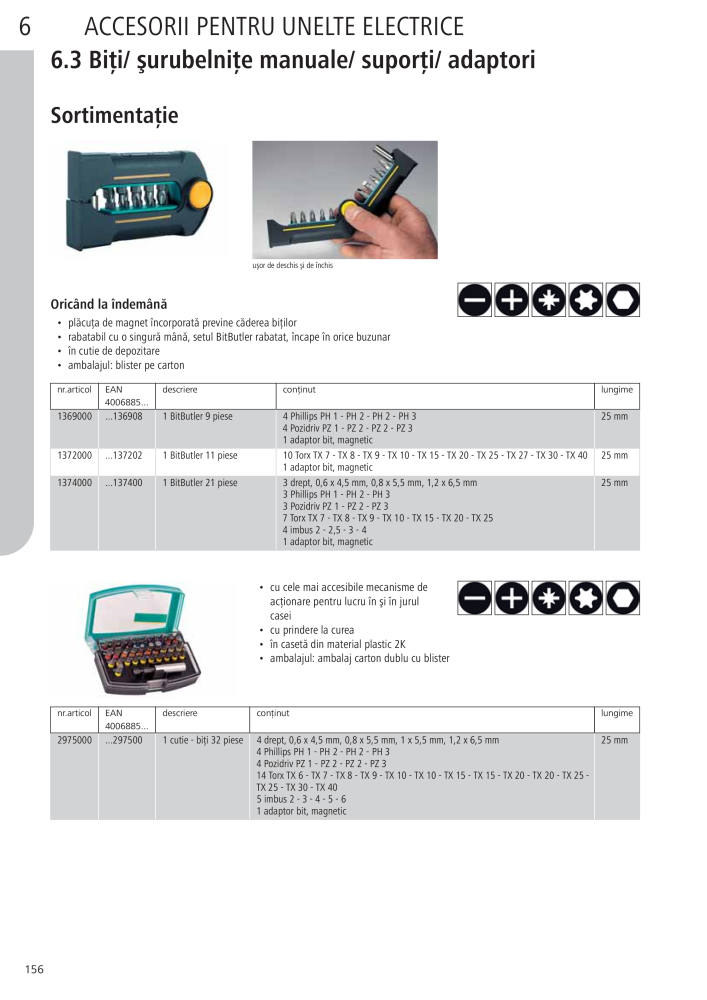 Instrumentele principale ale catalogului Wolfcraft NR.: 20423 - Pagina 156