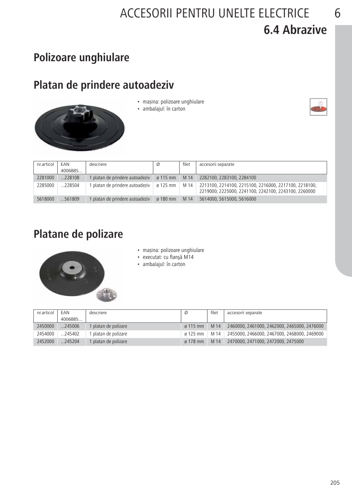 Instrumentele principale ale catalogului Wolfcraft Nb. : 20423 - Page 205