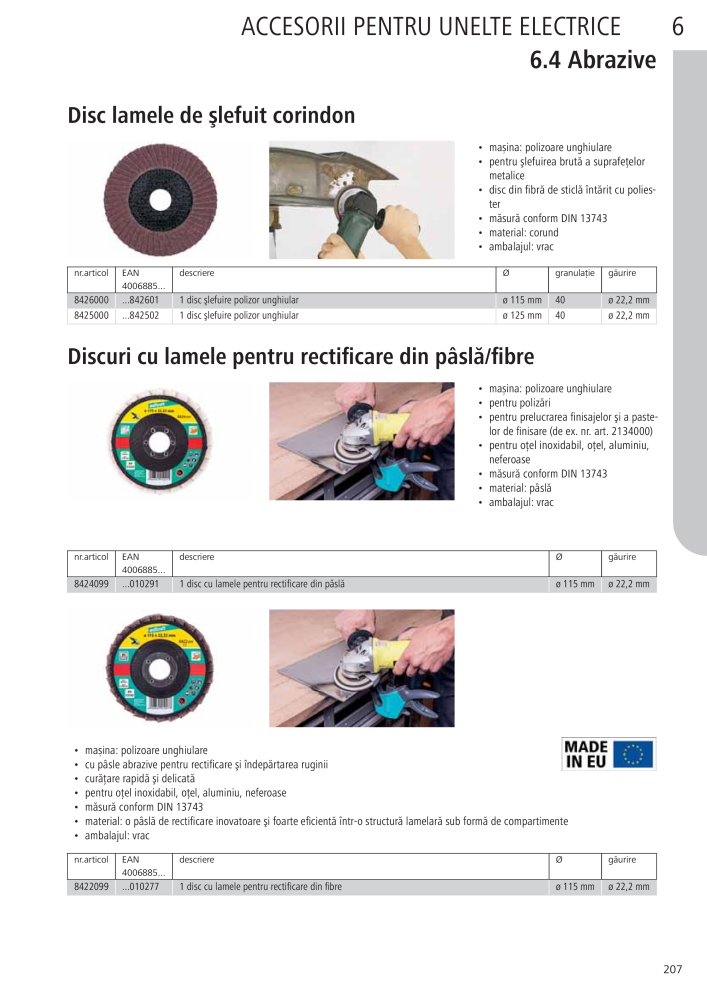 Instrumentele principale ale catalogului Wolfcraft NR.: 20423 - Strona 207