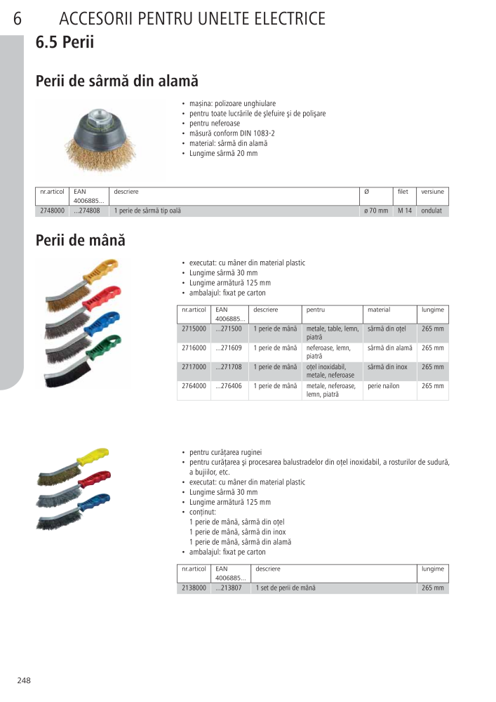 Instrumentele principale ale catalogului Wolfcraft NR.: 20423 - Seite 248