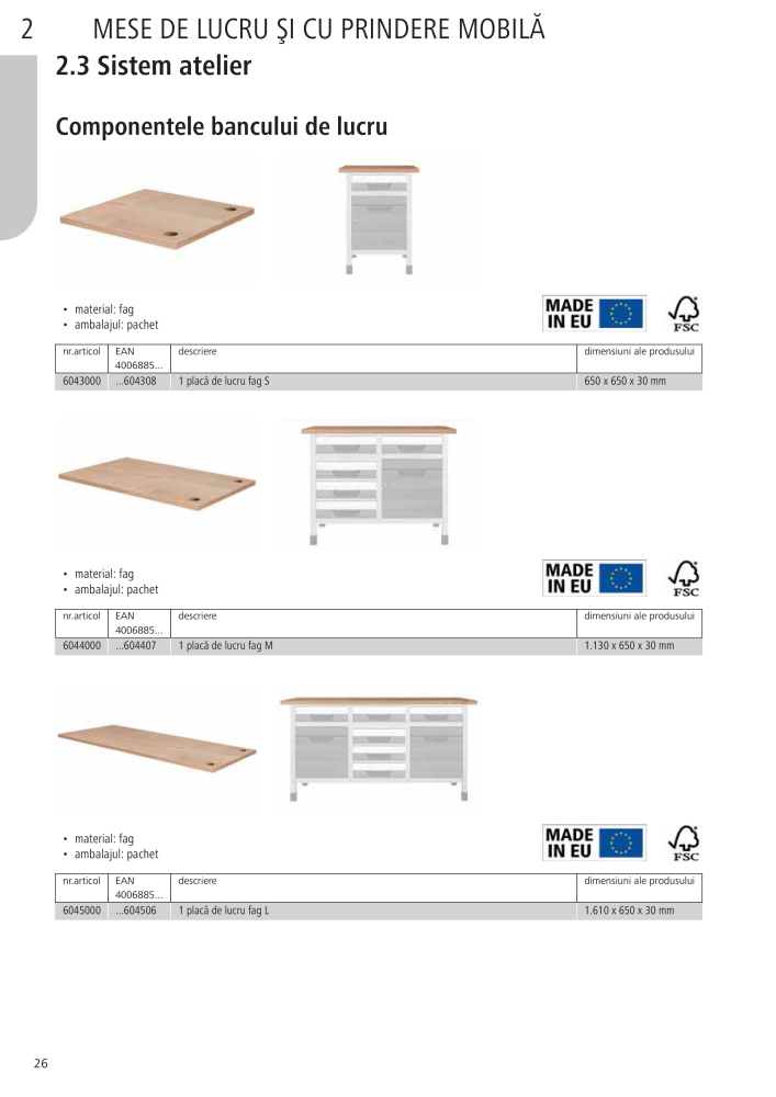 Instrumentele principale ale catalogului Wolfcraft NR.: 20423 - Strona 26