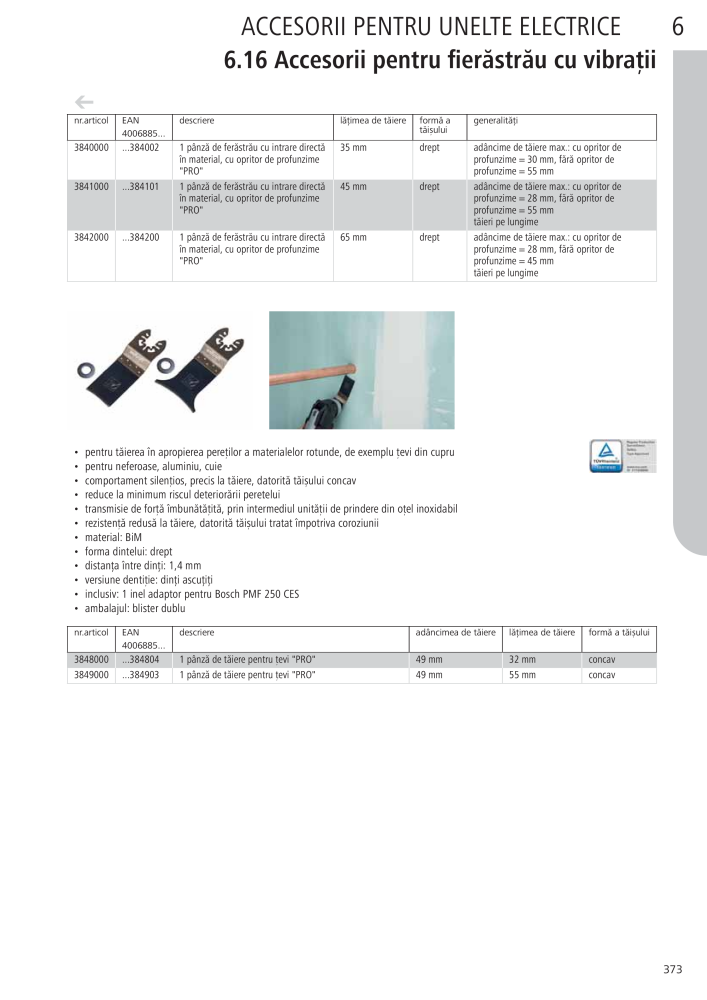 Instrumentele principale ale catalogului Wolfcraft NR.: 20423 - Pagina 373