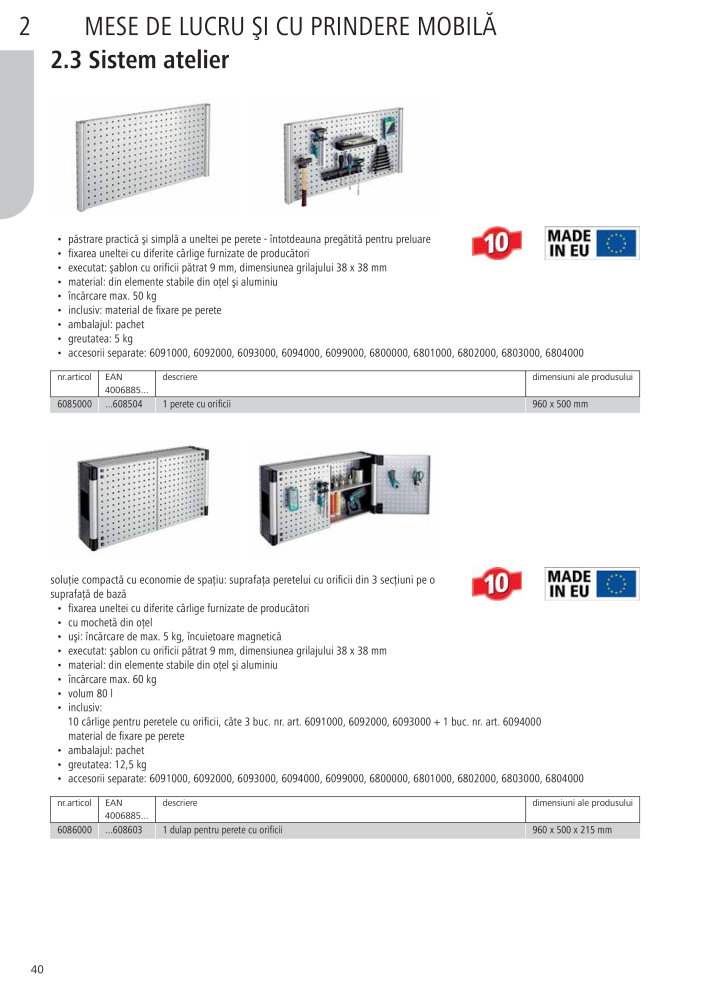 Instrumentele principale ale catalogului Wolfcraft NR.: 20423 - Pagina 40