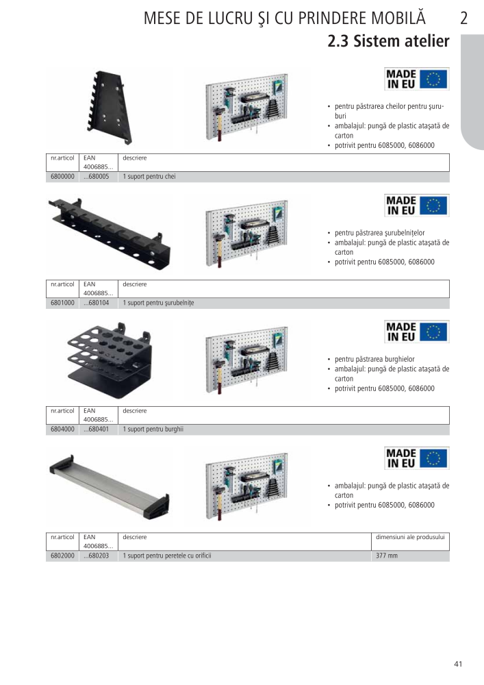 Instrumentele principale ale catalogului Wolfcraft NR.: 20423 - Pagina 41