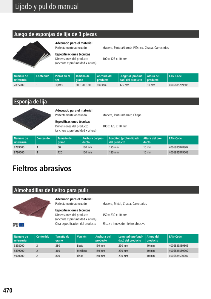 Herramientas del catálogo principal de Wolfcraft Nº: 20425 - Página 470