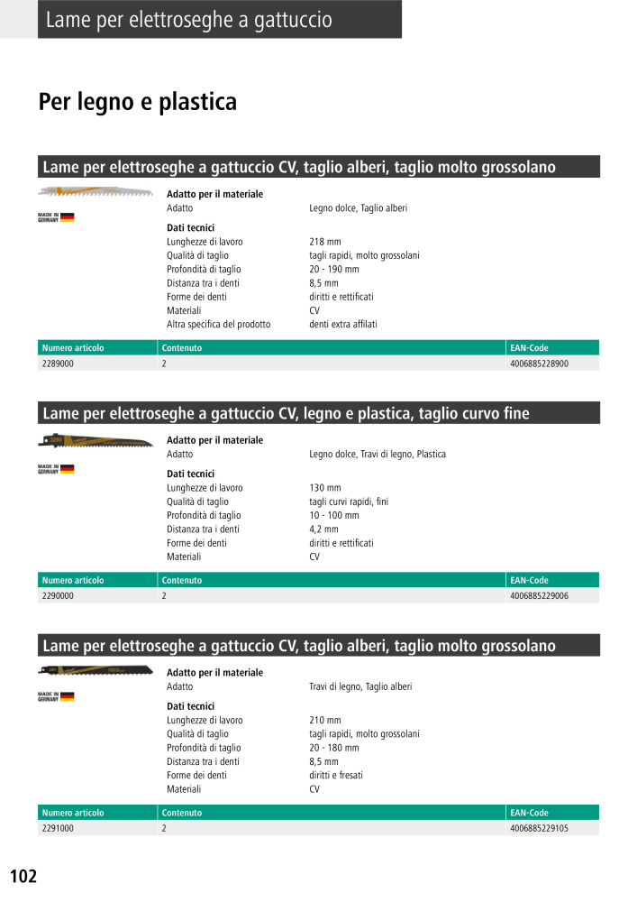 Strumenti del catalogo principale di Wolfcraft n.: 20427 - Pagina 102