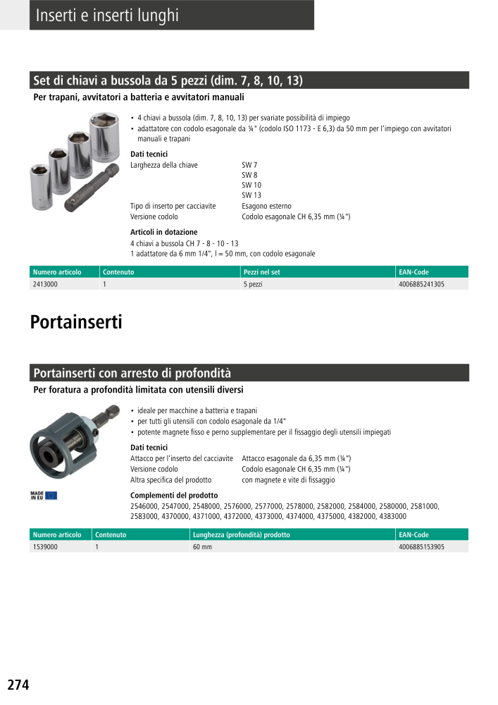 Strumenti del catalogo principale di Wolfcraft Nº: 20427 - Página 274