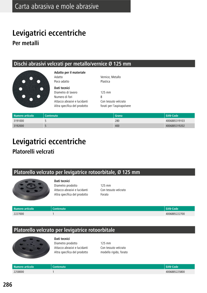 Strumenti del catalogo principale di Wolfcraft NO.: 20427 - Page 286