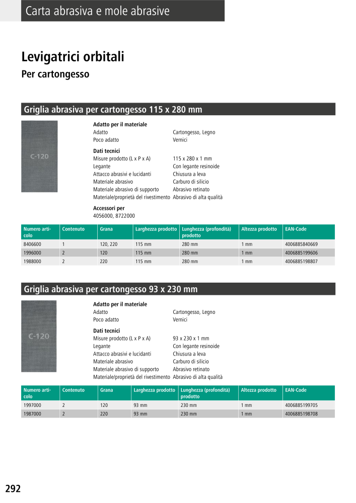 Strumenti del catalogo principale di Wolfcraft NO.: 20427 - Page 292