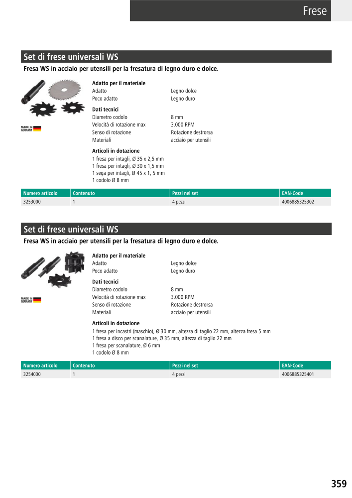 Strumenti del catalogo principale di Wolfcraft NR.: 20427 - Strona 359