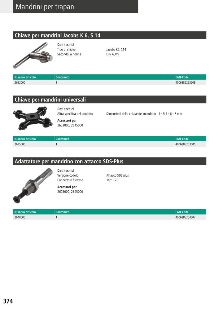 Strumenti del catalogo principale di Wolfcraft Nº: 20427 - Página 374