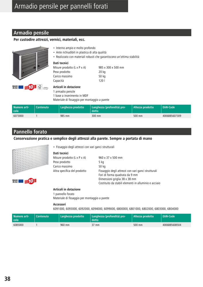 Strumenti del catalogo principale di Wolfcraft NO.: 20427 - Page 38