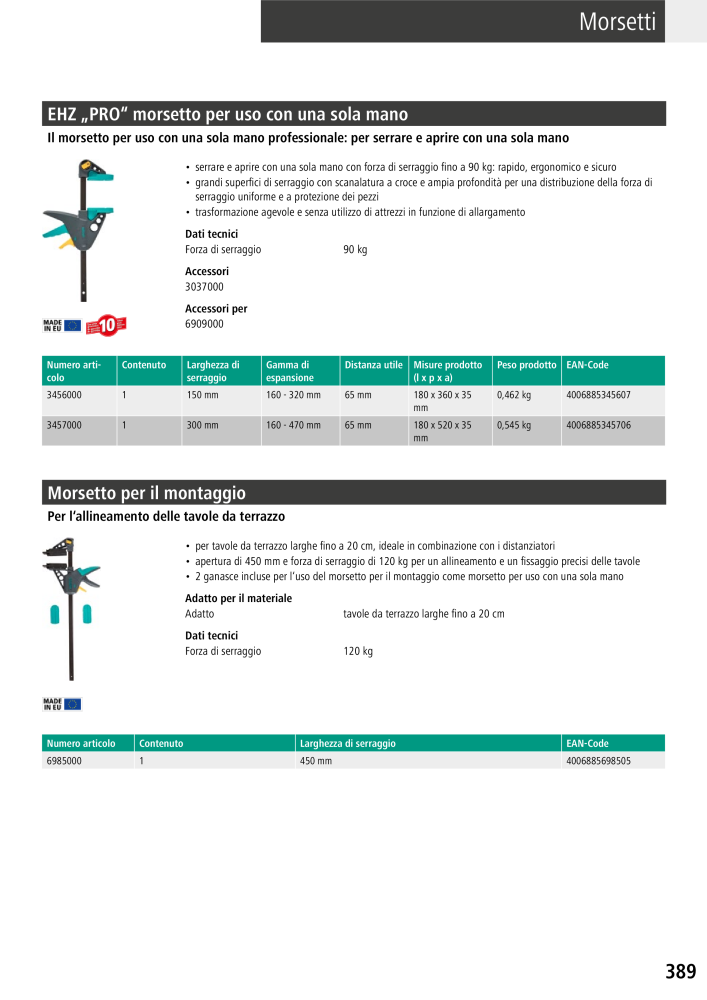 Strumenti del catalogo principale di Wolfcraft NO.: 20427 - Page 389