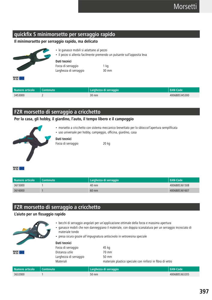Strumenti del catalogo principale di Wolfcraft Č. 20427 - Strana 397