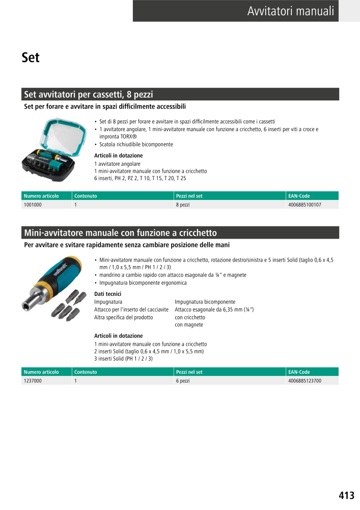 Strumenti del catalogo principale di Wolfcraft n.: 20427 - Pagina 413