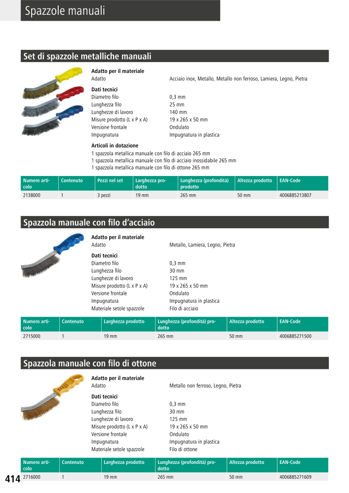 Strumenti del catalogo principale di Wolfcraft n.: 20427 - Pagina 414
