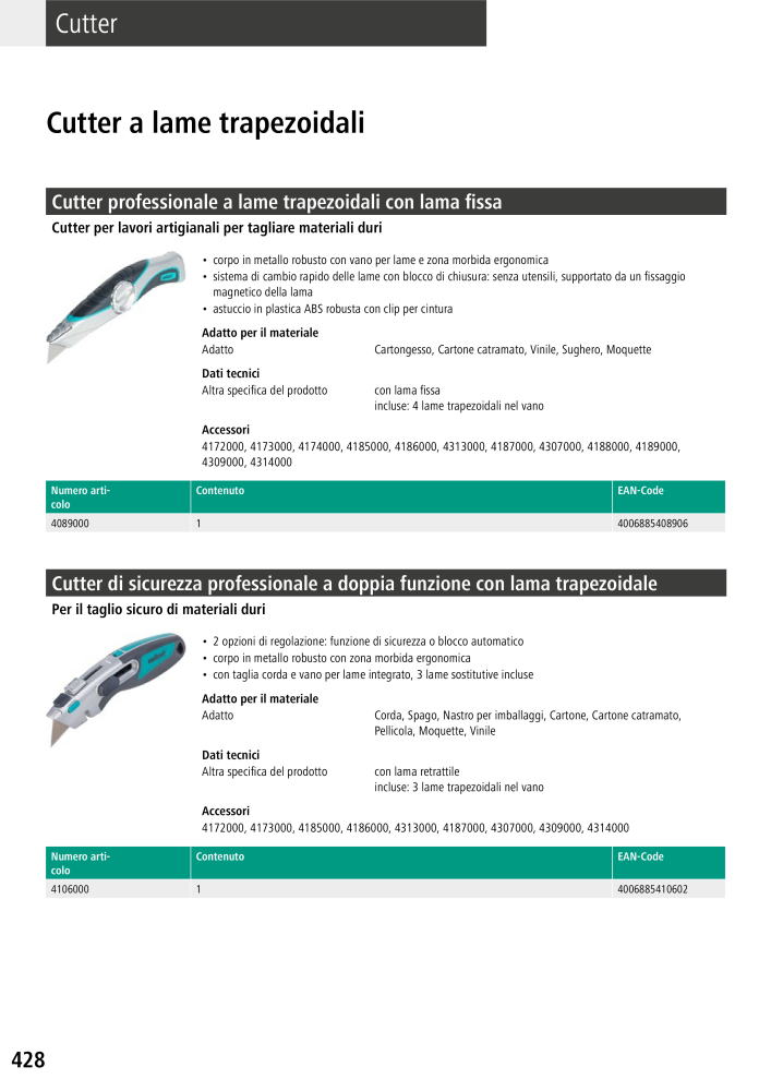 Strumenti del catalogo principale di Wolfcraft NO.: 20427 - Page 428