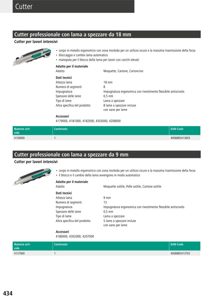 Strumenti del catalogo principale di Wolfcraft NO.: 20427 - Page 434