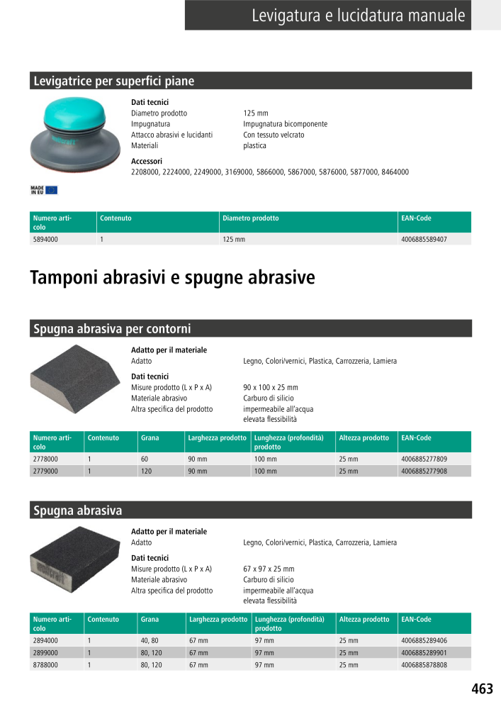 Strumenti del catalogo principale di Wolfcraft n.: 20427 - Pagina 463