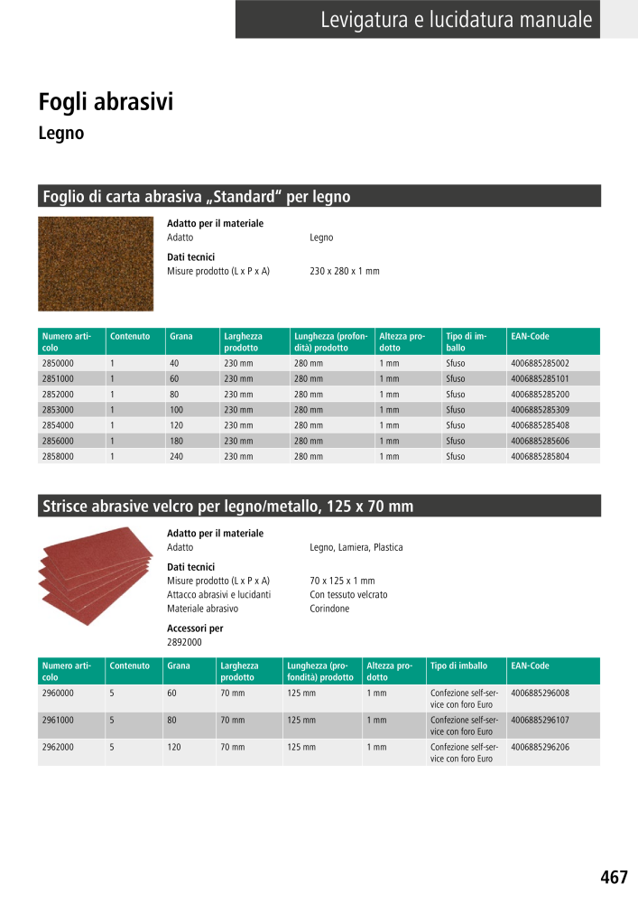 Strumenti del catalogo principale di Wolfcraft n.: 20427 - Pagina 467