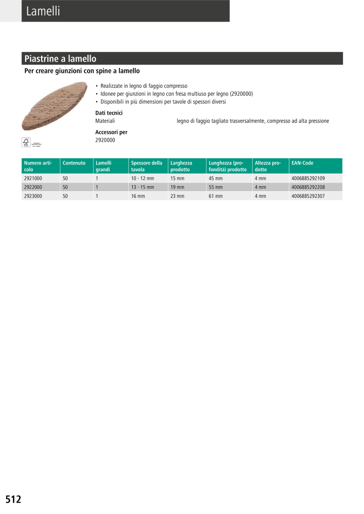 Strumenti del catalogo principale di Wolfcraft NO.: 20427 - Page 512