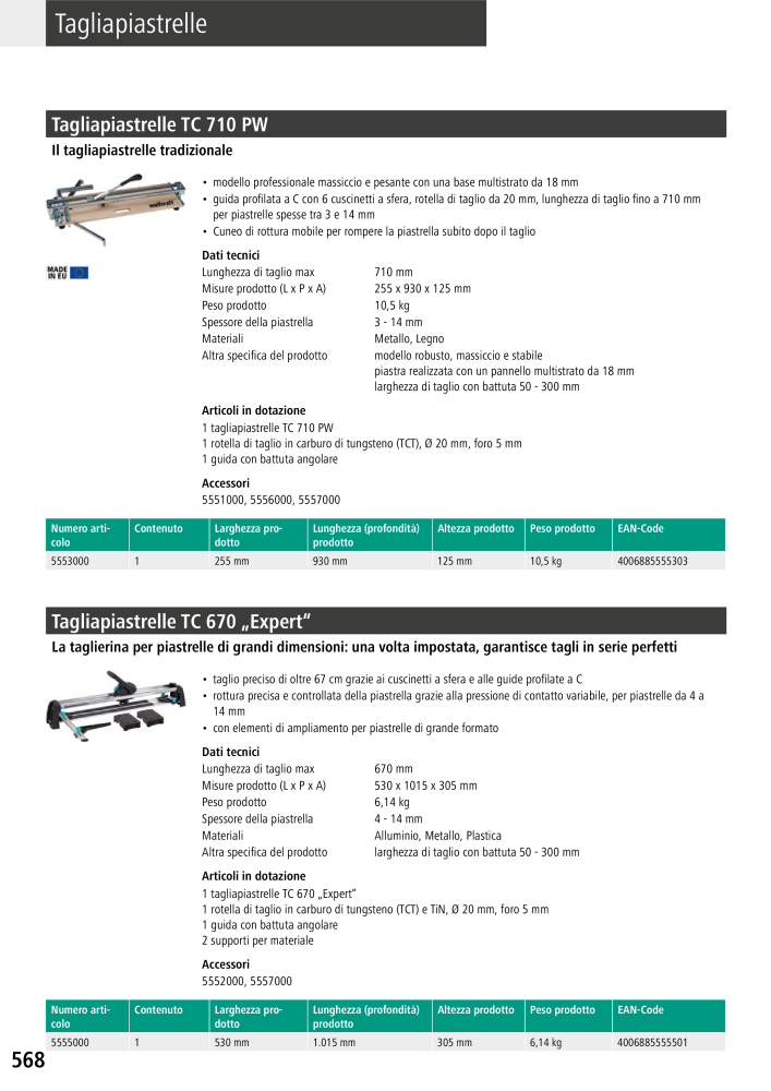 Strumenti del catalogo principale di Wolfcraft Nº: 20427 - Página 568