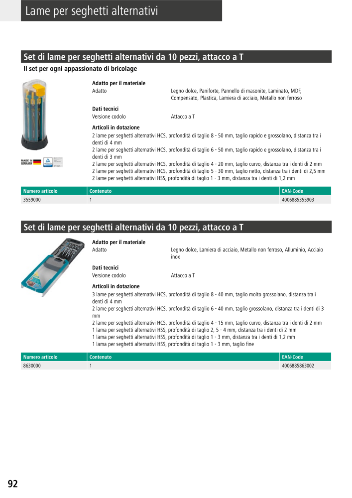 Strumenti del catalogo principale di Wolfcraft n.: 20427 - Pagina 92