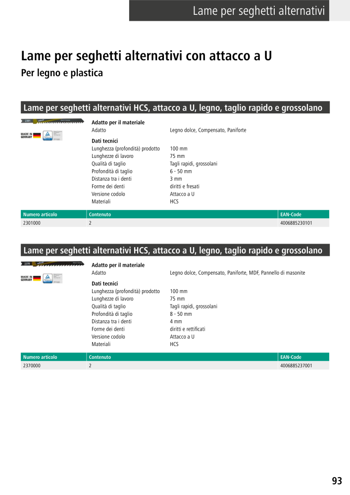 Strumenti del catalogo principale di Wolfcraft n.: 20427 - Pagina 93