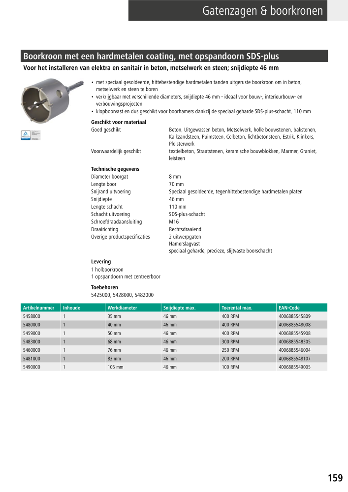 Wolfcraft hoofdcatalogustools NO.: 20428 - Page 159