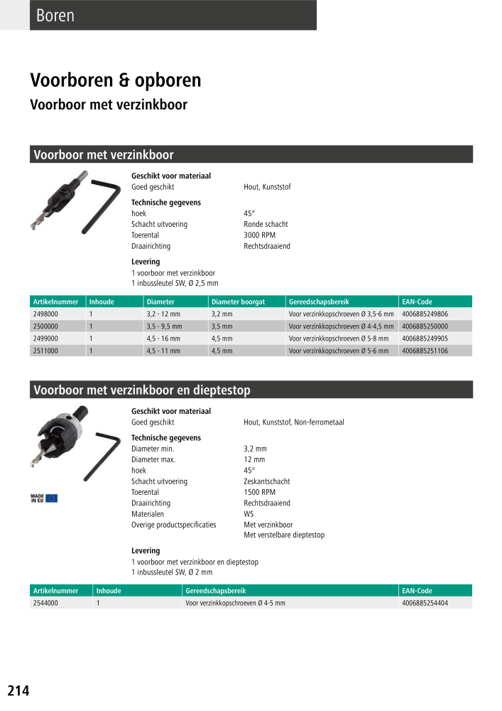 Wolfcraft hoofdcatalogustools Nº: 20428 - Página 214