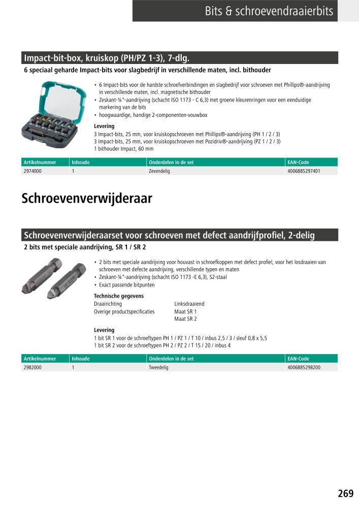 Wolfcraft hoofdcatalogustools n.: 20428 - Pagina 269