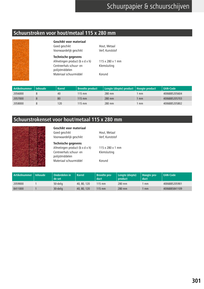 Wolfcraft hoofdcatalogustools Nb. : 20428 - Page 301
