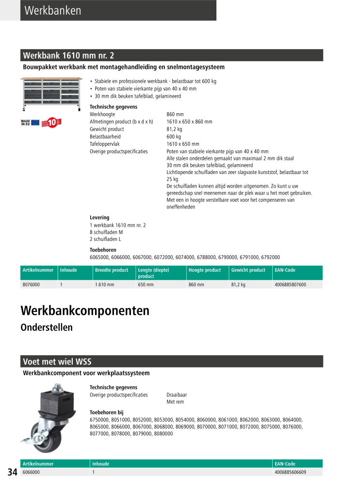 Wolfcraft hoofdcatalogustools n.: 20428 - Pagina 34