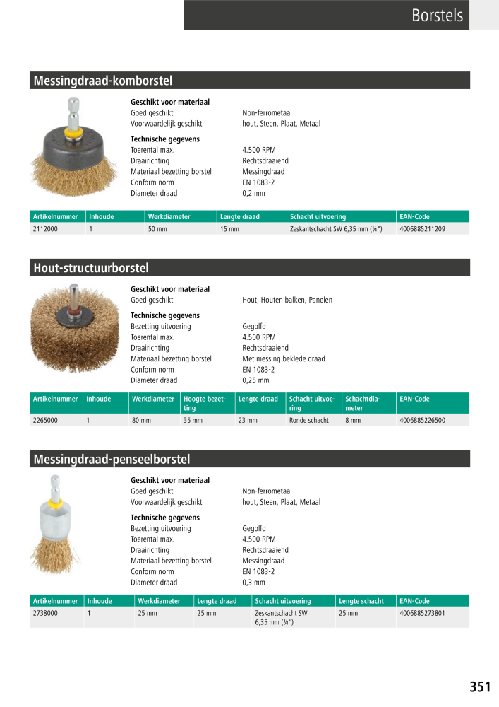 Wolfcraft hoofdcatalogustools NR.: 20428 - Pagina 351