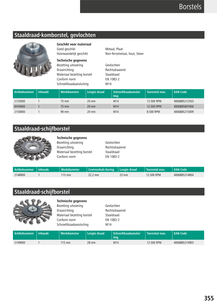 Wolfcraft hoofdcatalogustools NR.: 20428 - Pagina 355