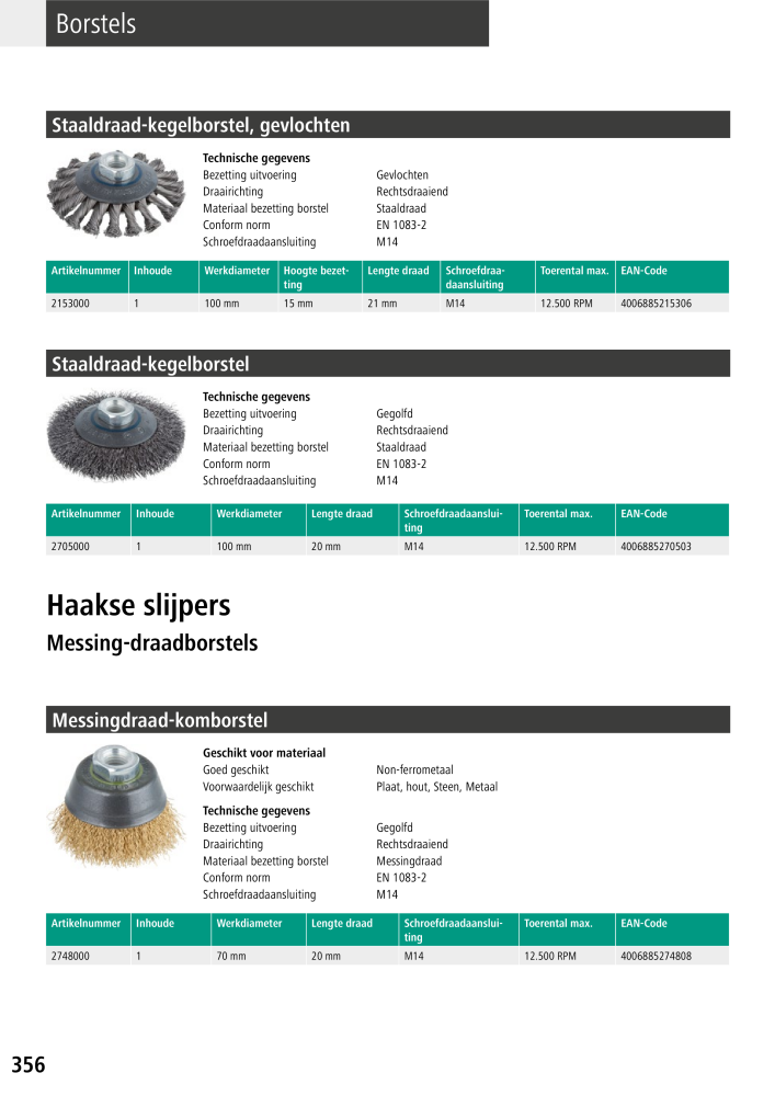 Wolfcraft hoofdcatalogustools Č. 20428 - Strana 356