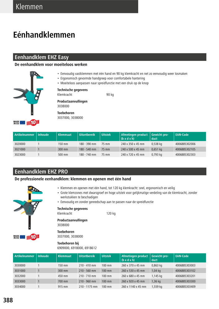 Wolfcraft hoofdcatalogustools NR.: 20428 - Pagina 388