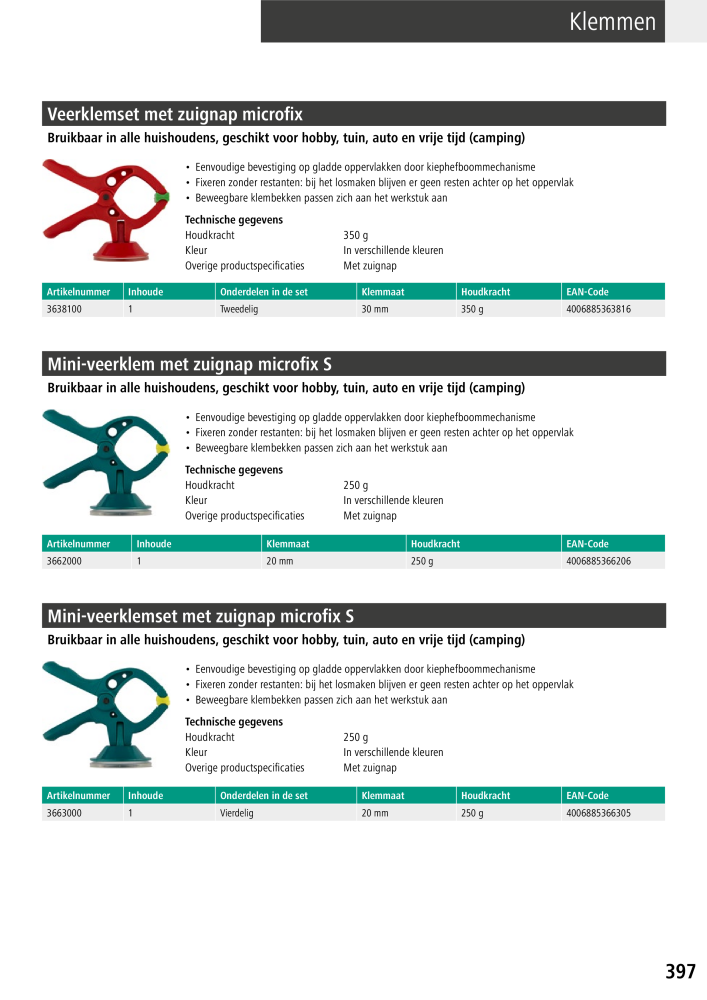 Wolfcraft hoofdcatalogustools Nb. : 20428 - Page 397